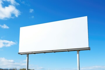 billboard and blue sky.