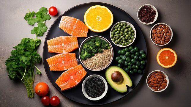 Assorted Nutritious Superfoods for Healthy Diet