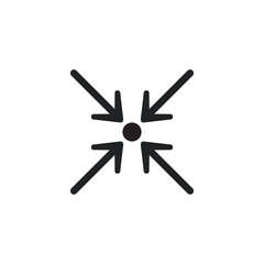 Obraz premium Arrow icon. Vector Formats. Center icon