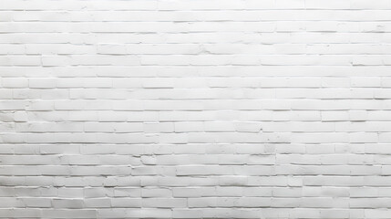 Abstract white brick wall texture for pattern background. wide panorama picture.Modern white brick wall texture for background