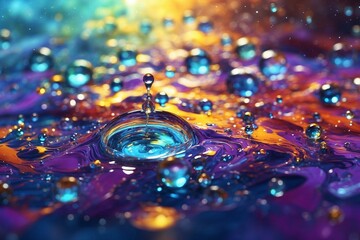 A close up of water droplets - Powered by Adobe