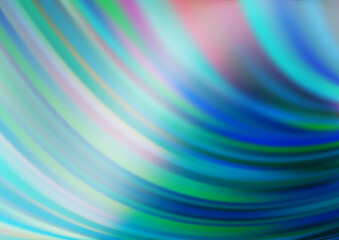 Light BLUE vector template with abstract lines.