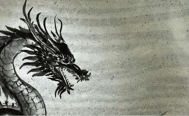 龍の和風背景イメージ