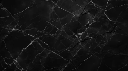 Fotobehang Black Marble Texture Background Dark Backdrop © Psykromia