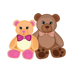 Obraz na płótnie Canvas teddy bear illustration