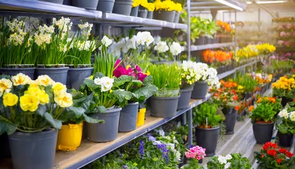 Fototapeten flowers in the hardware store in the spring © Animaflora PicsStock