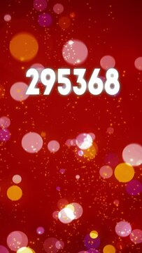 Vertical Counter from 0 to 300000. Celebration video introduction for the reaching 300k subscribers, followers or likes. Also can be used in marketing, such: lottery, advertisements, and promotions.