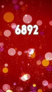 Vertical Counter from 0 to 7000. Celebration video introduction for the reaching 7k subscribers, followers or likes. Also can be used in marketing, such: lottery, advertisements, and promotions.
