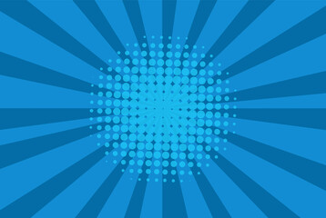 Comic book page template in pop-art style. Colorful empty background. Halftone colored blank frame.  illustration