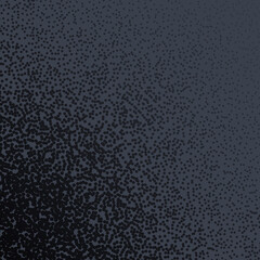 Dotwork noise gradient  background. Black noise stipple dots. Sand grain effect. Abstract grunge spray banner