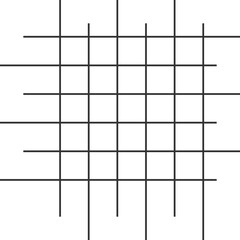 Abstract Minimalist Lined Grid Shape