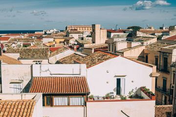 A panoramic view over the rooftops of Palermo - 693893590