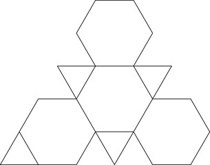 Truncated Tetrahedron 2D Net