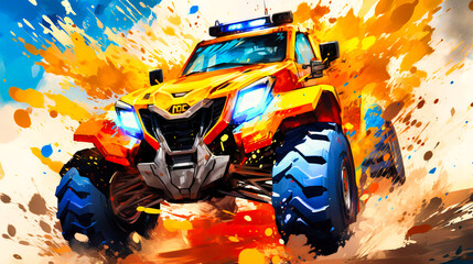 A vibrant scene filled with energy and diversity.