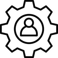 management icon vector