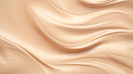 cosmetic smears of creamy texture on a beige background