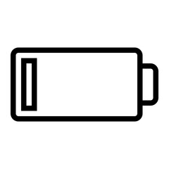 This is the Low Battery icon from the Technology icon collection with an Outline style