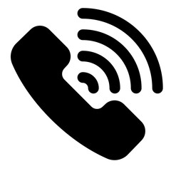 This is the Cellphone icon from the Technology icon collection with an Glyph style
