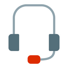 This is the Headphones icon from the Technology icon collection with an Color Fill style