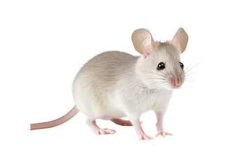 rat in front of white