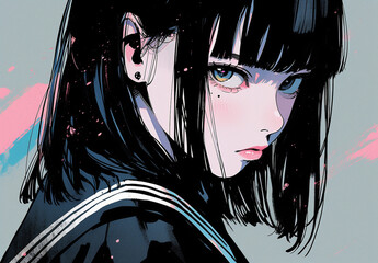 かわいい　女子高校生　