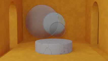 Abstract background. 3D stage. Product presentation, mock up, show cosmetic product, Podium.