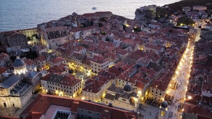 Fototapeta na wymiar Dubrovnik at Dusk