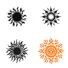 sun svg, sun png, sun illustration, sun, vector, icon, summer, set, design, illustration, symbol, flower, sign, star, art, yellow, element, decoration, weather, pattern, collection, orange, sunlight, 