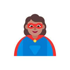 Woman Superhero: Medium Skin Tone