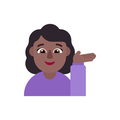 Woman Tipping Hand: Medium-Dark Skin Tone
