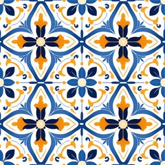 Fototapeta premium Mediterranean Pattern Tile Design