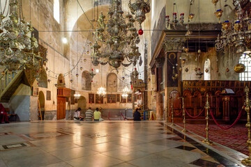 Nativity Basilica in Bethlehem Palestine - obrazy, fototapety, plakaty