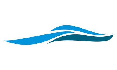 sea water wave logo illustration