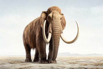 Mammoth, an ancient animal that lived in the Ice Age. - obrazy, fototapety, plakaty