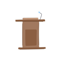 stand podium cartoon. platform pedestal, stage minimal, scene studio stand podium sign. isolated symbol vector illustration