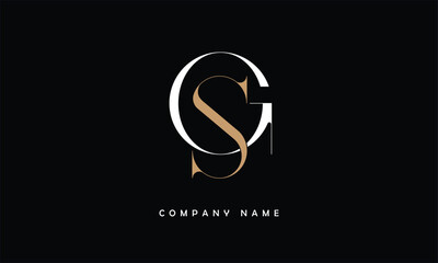 SG, GS, S, G Abstract Letters Logo Monogram
