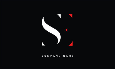 SE, ES, S, E Abstract Letters Logo Monogram
