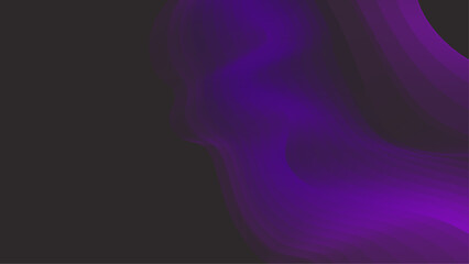 Black and purple violet vector glowing tech wave background