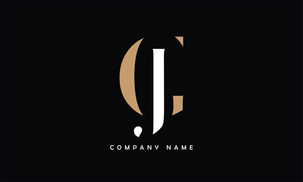 JG, GJ, J, G  Abstract Letters Logo Monogram