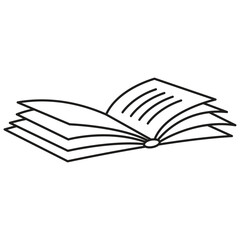 book icon for students and teacher in educational institute