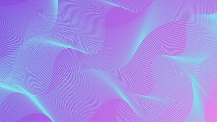 Blue and purple violet vector abstract technological wave background