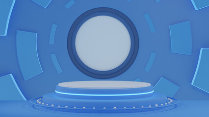 Obraz premium Abstract background. 3D stage. Product presentation, mock up, show cosmetic product, Podium.