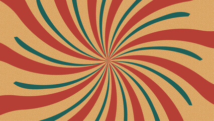 Green beige and red vector classic retro rays vintage sunburst background