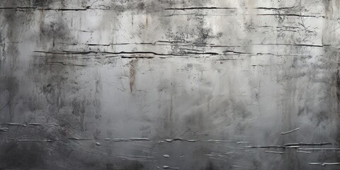 Textured grunge background. Aged and weathered concrete wall with rough and dirty texture creating vintage and retro backdrop. Surface stained and cracked adds to abstract black and white grunge