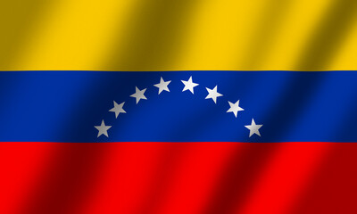 Powiewająca Flaga Wenezueli - obrazy, fototapety, plakaty