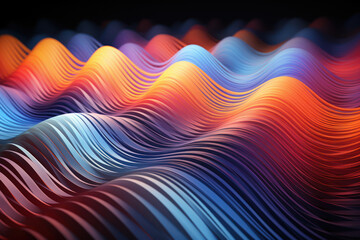 An abstract representation of sound waves forming a paradoxical pattern, challenging the viewer's...
