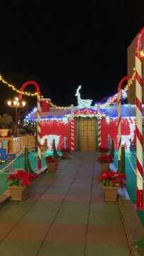 Capture the festive charm of the Christmas at the Plaza Mayor shopping center in Torremolinos, Spain