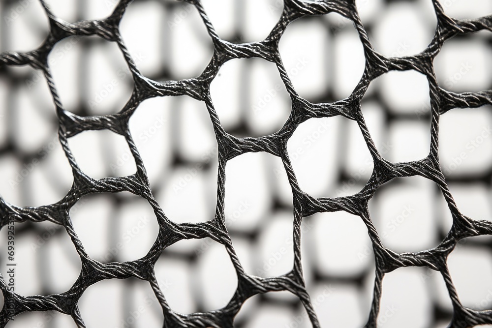 Aufkleber A black and white photo of a net. Perfect for adding a touch of minimalism to any design