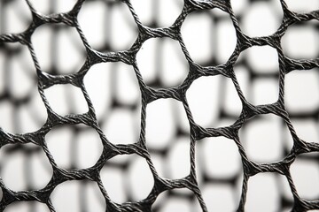 A black and white photo of a net. Perfect for adding a touch of minimalism to any design