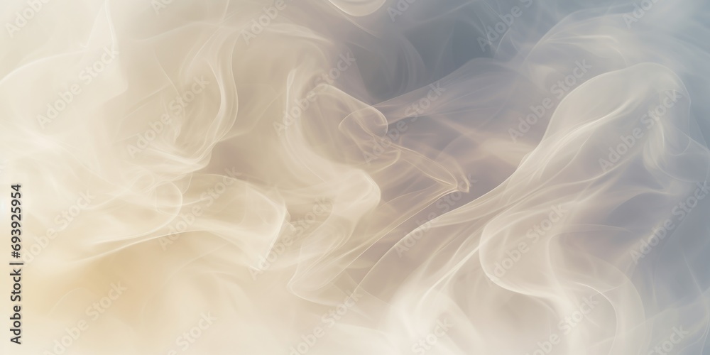 Poster white smoke captured in a close-up view against a vibrant blue background. versatile image suitable 